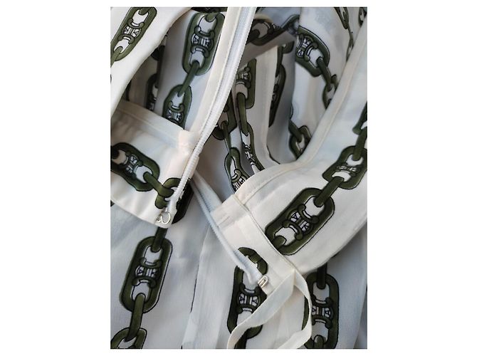 Céline Selten! Alte Celine von Phoebe Philo Horsebit Rock, Logo-Monogramm, Ketten 2016, US-Größe 12 Mehrfarben - Ansicht 15