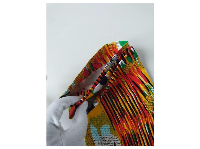 Céline Celine 2000s abstract print Cropped trousers / Multiple colors - view 2