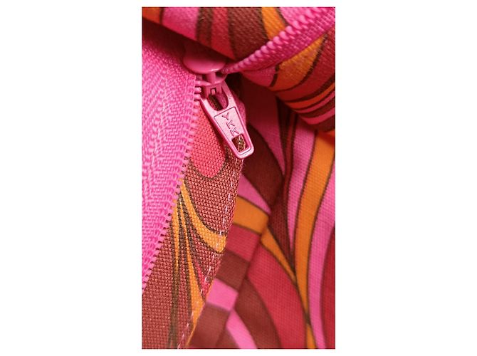Céline Celine Shorts in Pink im Barbie-Stil / Barbiecore abstraktes Muster Mehrfarben - Ansicht 15