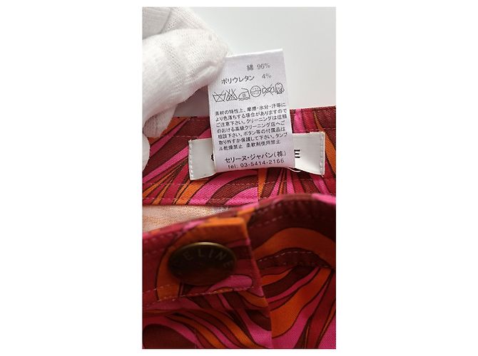 Céline Celine Shorts in Pink im Barbie-Stil / Barbiecore abstraktes Muster Mehrfarben - Ansicht 18
