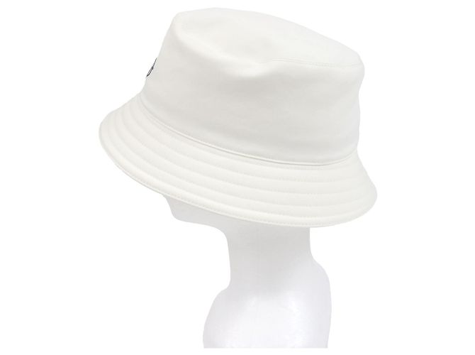 Hermès Cappello bucket in cotone Hermes Harper Emile Bianco - vista 2