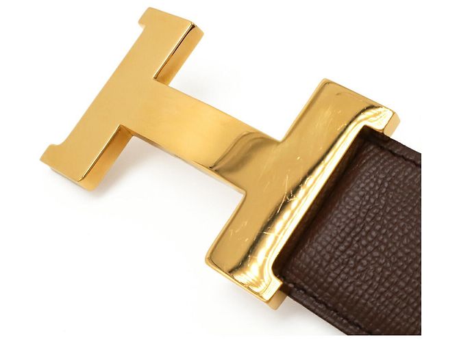Constance Ledergürtel von Hermès Braun - Ansicht 3