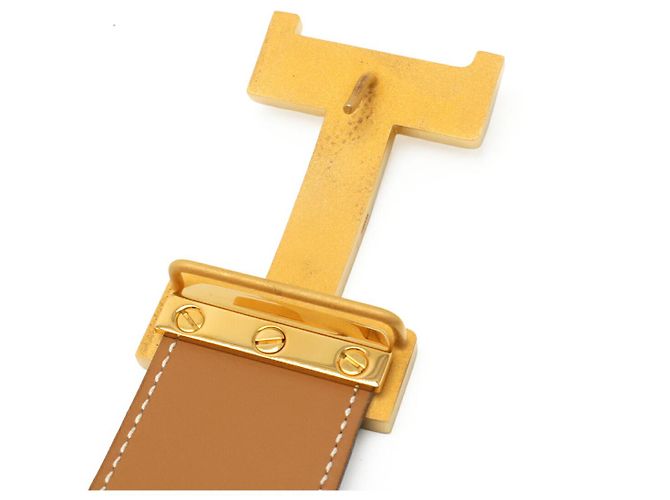 Constance Ledergürtel von Hermès Braun - Ansicht 4
