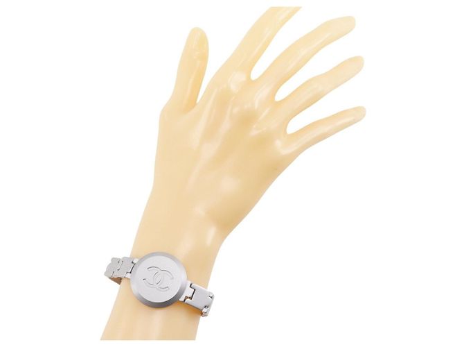 Chanel Coco Mark Armband Silber Metallisch - Ansicht 2