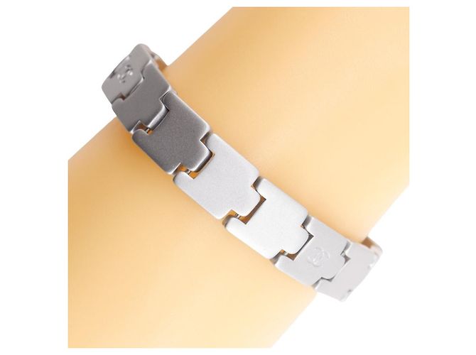 Chanel Coco Mark Armband Silber Metallisch - Ansicht 3