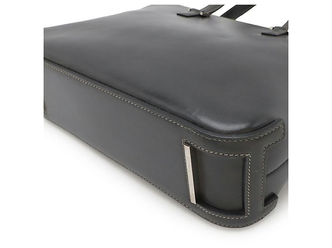 Hermès Escapade Handtasche aus Box-Leder Grau - Ansicht 3