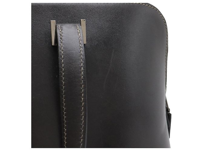 Hermès Escapade Handtasche aus Box-Leder Grau - Ansicht 4