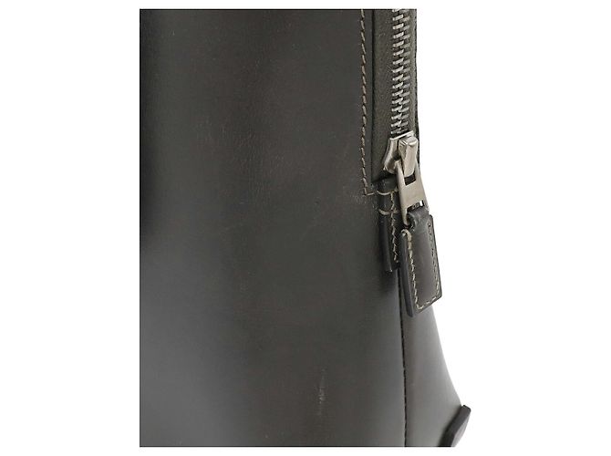 Hermès Escapade Handtasche aus Box-Leder Grau - Ansicht 5