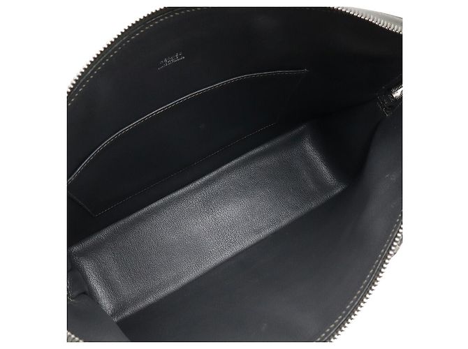 Hermès Escapade Handtasche aus Box-Leder Grau - Ansicht 7