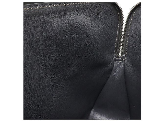 Hermès Escapade Handtasche aus Box-Leder Grau - Ansicht 8