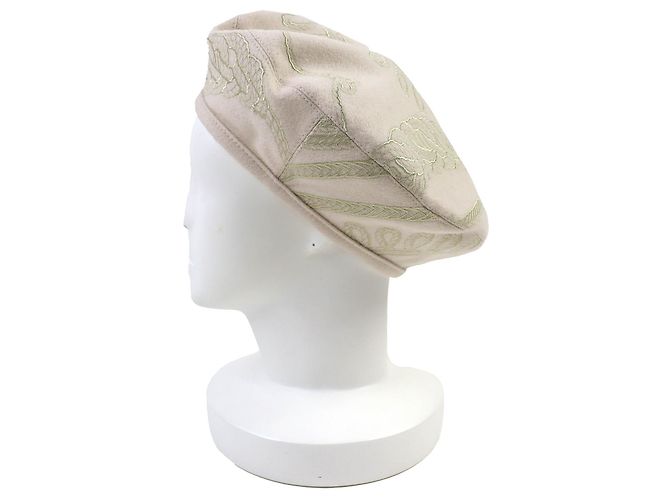 Berretto Finesse della serie Saint Honoré di Hermès Marrone Beige - vista 3