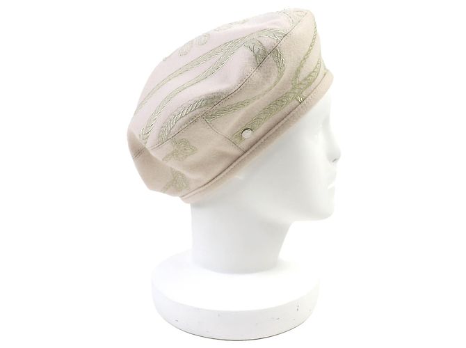 Berretto Finesse della serie Saint Honoré di Hermès Marrone Beige - vista 4