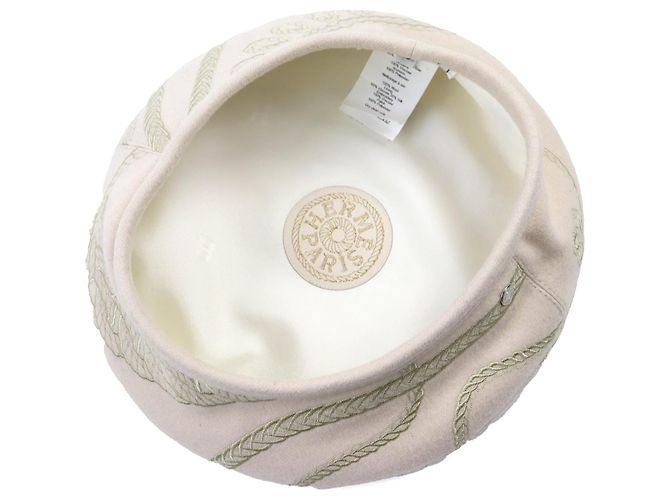 Berretto Finesse della serie Saint Honoré di Hermès Marrone Beige - vista 7