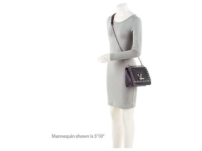 Borsa a Spalla Twist MM in Pelle Epi con Borchie Louis Vuitton Nero - vista 4