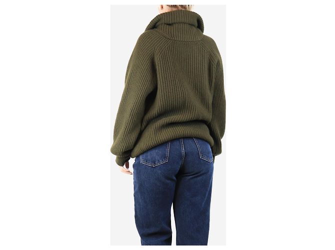 Crimson Cardigan châle côtelé vert - taille XXL - vue 2