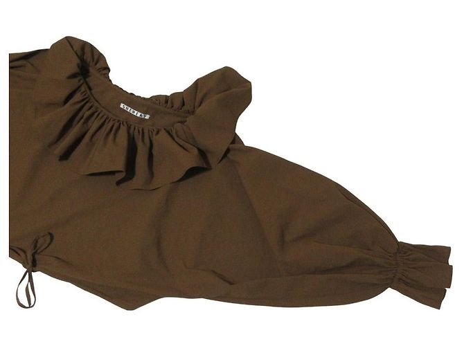 Autre Marque Amundsen Rüschbluse SHENERY Braun - Ansicht 6