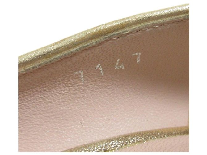 Miu Miu Glitzer-Haarwildleder-Pumps Schwarz Golden - Ansicht 10