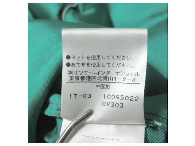 Autre Marque Vestido 100% seda Diane von Furstenberg Castaño Verde - vista 6