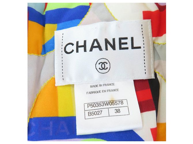 Abrigo de Lana Tweed Chanel Amarillo - vista 9
