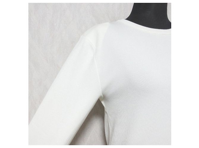 Autre Marque Noble ELENI NOBLE Strickpullover Weiß - Ansicht 5