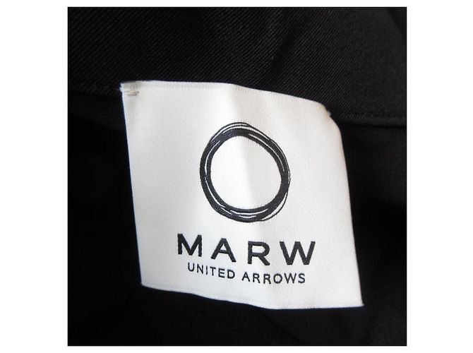 Autre Marque Drape Stretch Kleid MARW UNITED ARROWS Schwarz - Ansicht 3