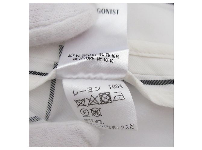 Autre Marque Giacca Set Up PROTAGONIST Pantaloni Larghe 2 Vie Bianco - vista 17