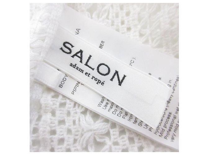Autre Marque Chaleco largo de encaje con cuello en V SALON adam et rope Blanco - vista 5