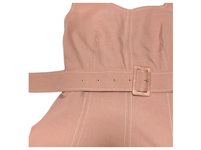 Autre Marque Couture Trench-ähnliches Ensemble-Kleid Pink - Ansicht 10