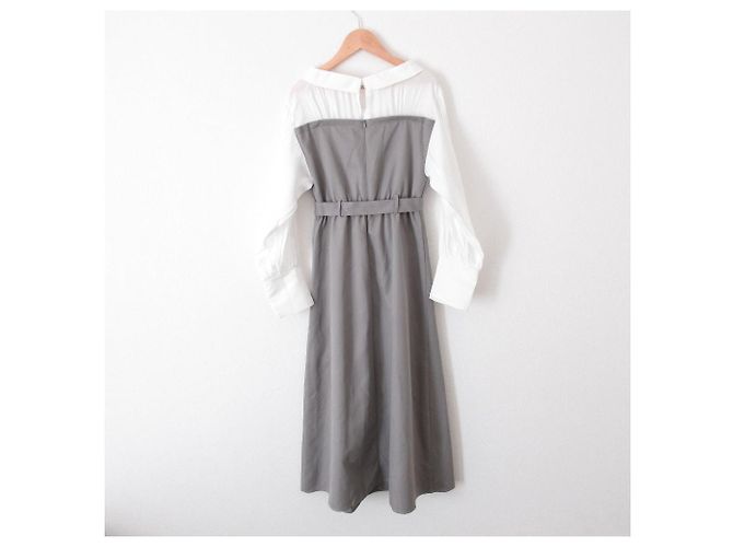 Autre Marque Langes Schichtkleid mit Bär REDYAZEL Beige - Ansicht 2