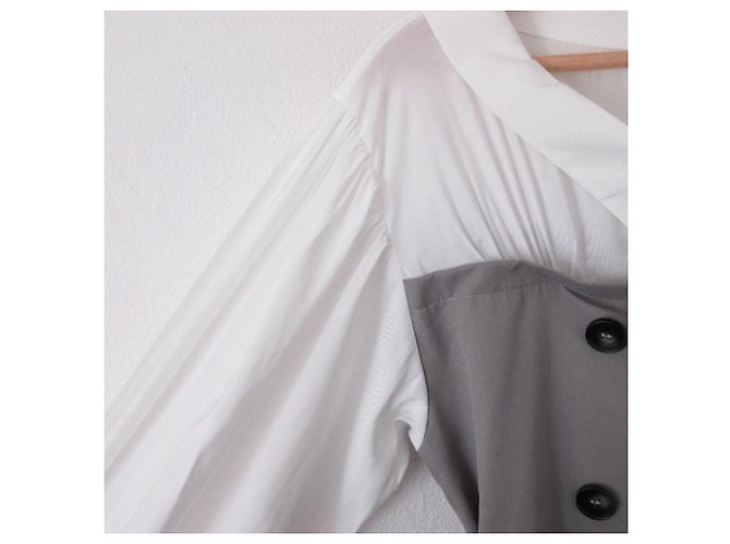 Autre Marque Langes Schichtkleid mit Bär REDYAZEL Beige - Ansicht 7