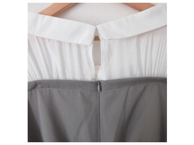Autre Marque Langes Schichtkleid mit Bär REDYAZEL Beige - Ansicht 9