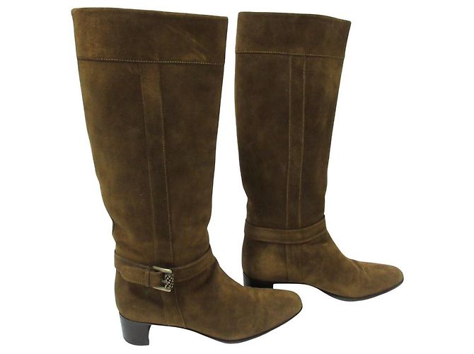 Autre Marque Botas Largas de Ante TANINO CRISCI Castaño Bronce - vista 3