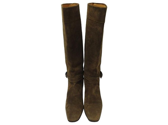 Autre Marque Botas Largas de Ante TANINO CRISCI Castaño Bronce - vista 5