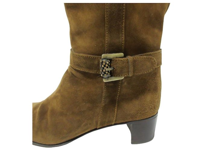 Autre Marque Botas Largas de Ante TANINO CRISCI Castaño Bronce - vista 6