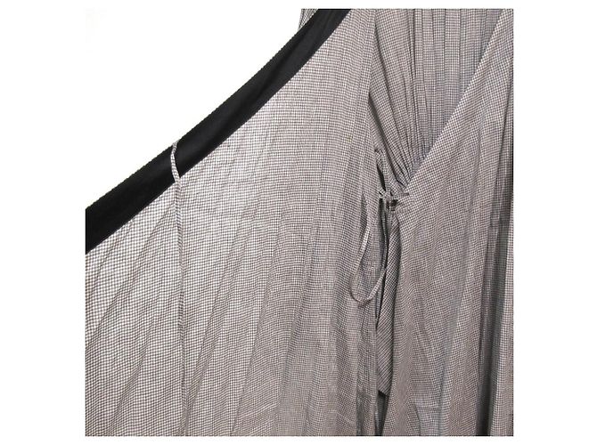 Autre Marque Langes Kleid aus Leinenmischung BLAMINK Grau - Ansicht 4
