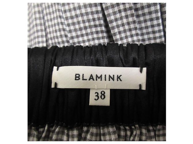 Autre Marque Langes Kleid aus Leinenmischung BLAMINK Grau - Ansicht 8