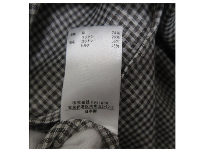 Autre Marque Langes Kleid aus Leinenmischung BLAMINK Grau - Ansicht 9