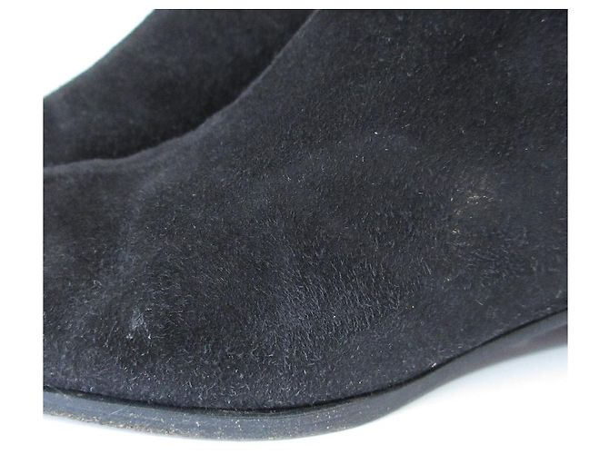 Ribbon Prada Rips-Suede Lange Stiefel Braun Dunkelbraun - Ansicht 19