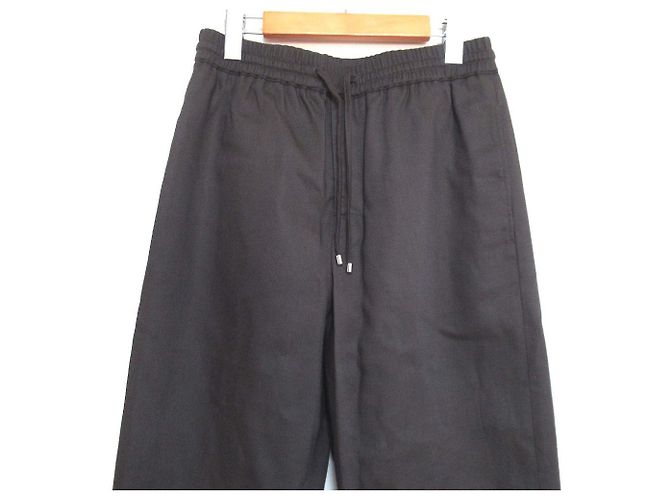 Pantaloni Jogger in Materiale Hermès Bronzo - vista 3