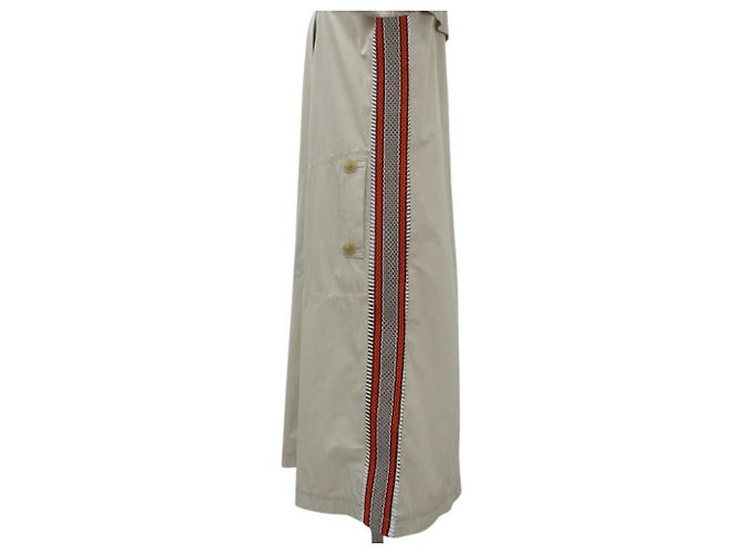 Trench coat lungo Side Line Tory Burch Beige - vista 4