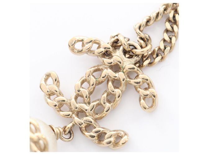 Collar Coco Mark de Chanel Blanco Dorado - vista 6