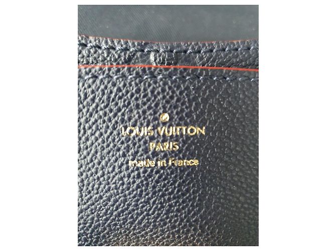 Louis Vuitton Blanche BB Marino Rosso Pelle Impronta Blu - vista 3