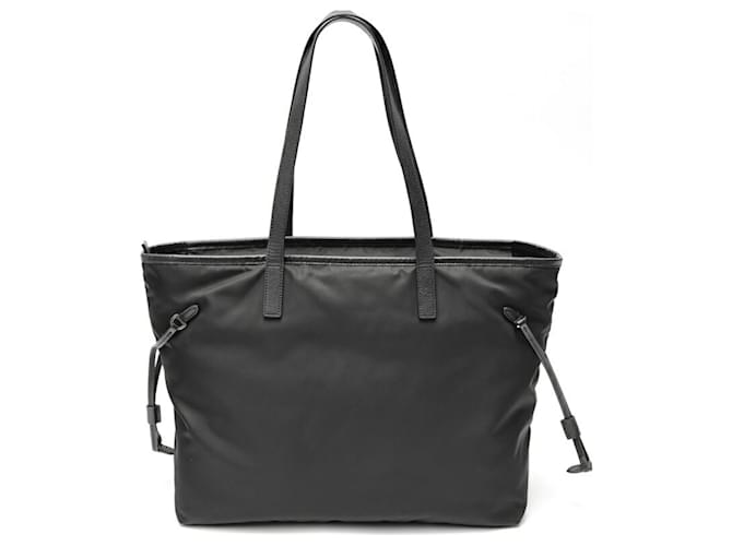 Borsa tote in nylon nero Prada - vista 3