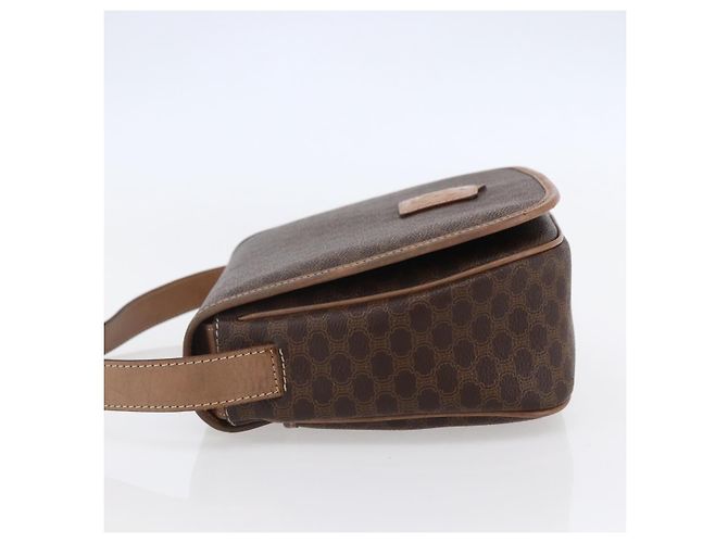 Céline Borsa a Spalla Celine Macadam in Pelle PVC Marrone - vista 3
