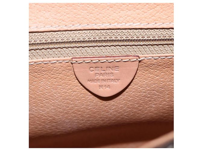 Céline Borsa a Spalla Celine Macadam in Pelle PVC Marrone - vista 6