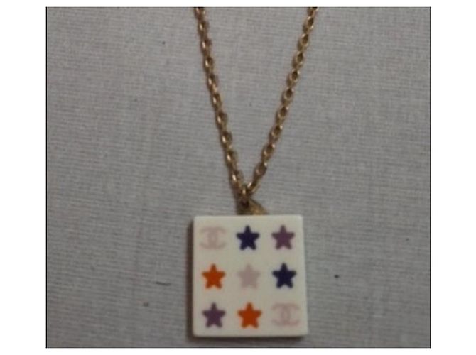 Collana Chanel con pendente Multicolore - vista 4