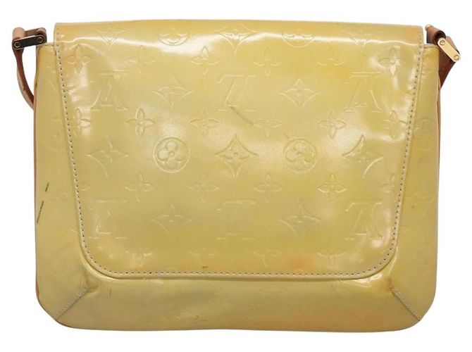 Borsa Louis Vuitton Thompson Street Monogram Vernis Media Beige - vista 2