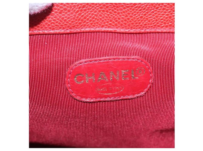 Chanel Vintage Backpack Caviar Medium Red - view 6