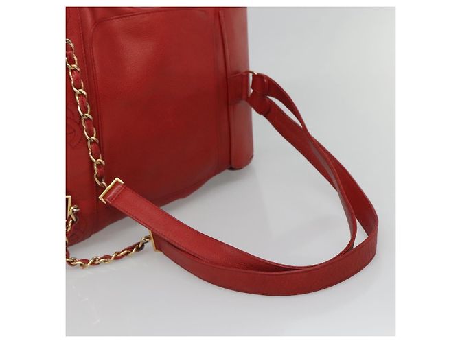 Chanel Vintage Backpack Caviar Medium Red - view 7