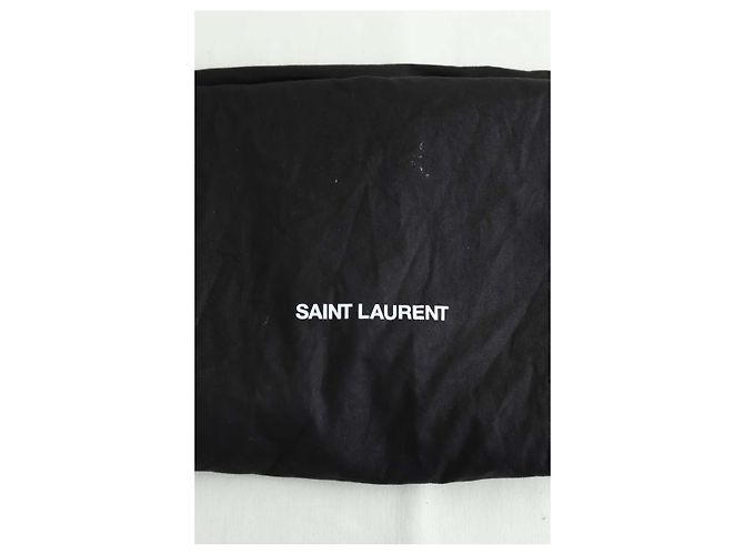 Saint Laurent Botas de terciopelo caqui - vista 7